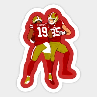 George kittle x Deebo Samuel Sticker